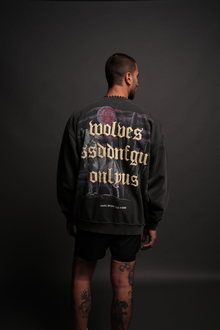 Desert Howl London Crewneck in Wolf Gray
