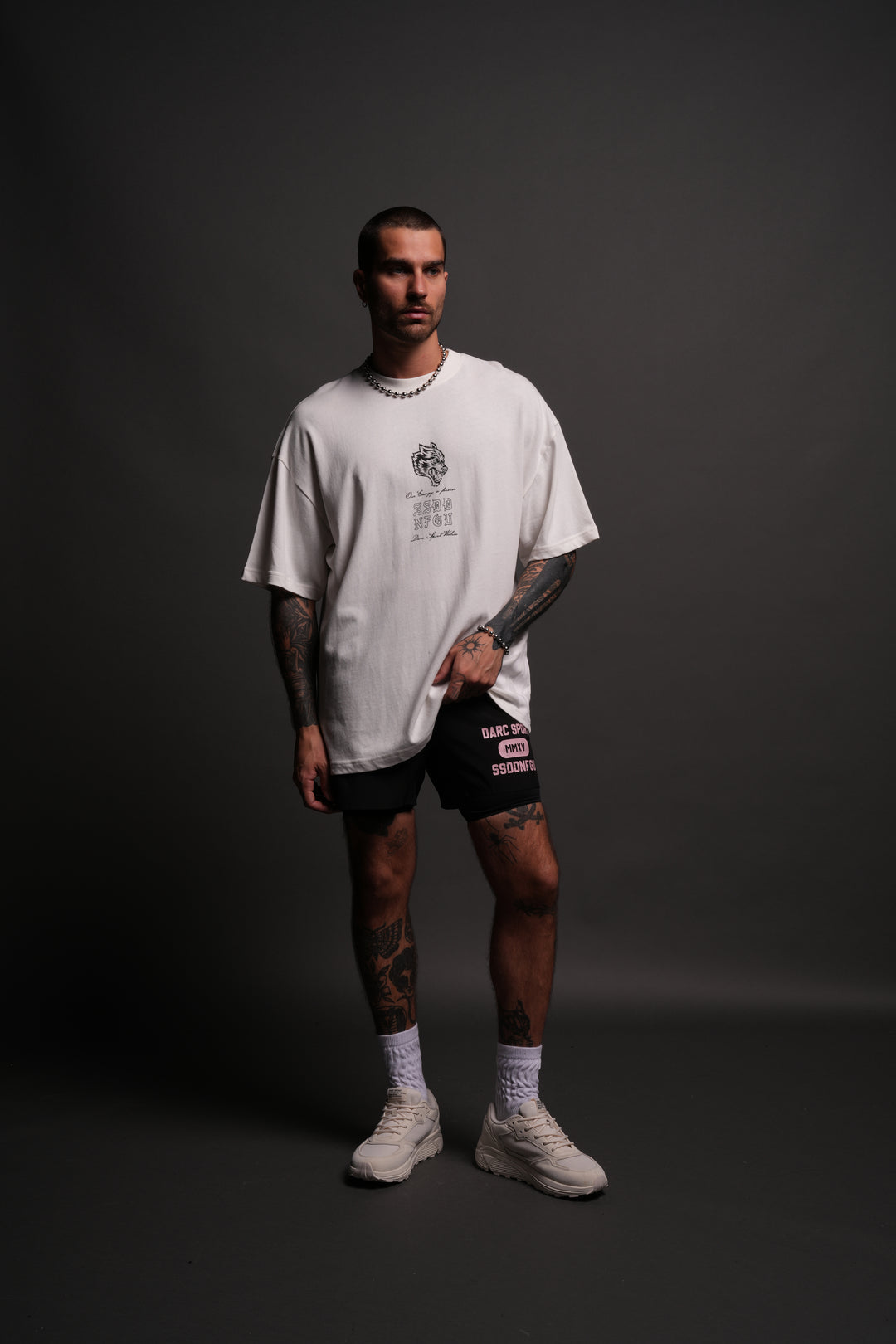 OnlyUs Forever "Premium" Oversized Tee in Cream