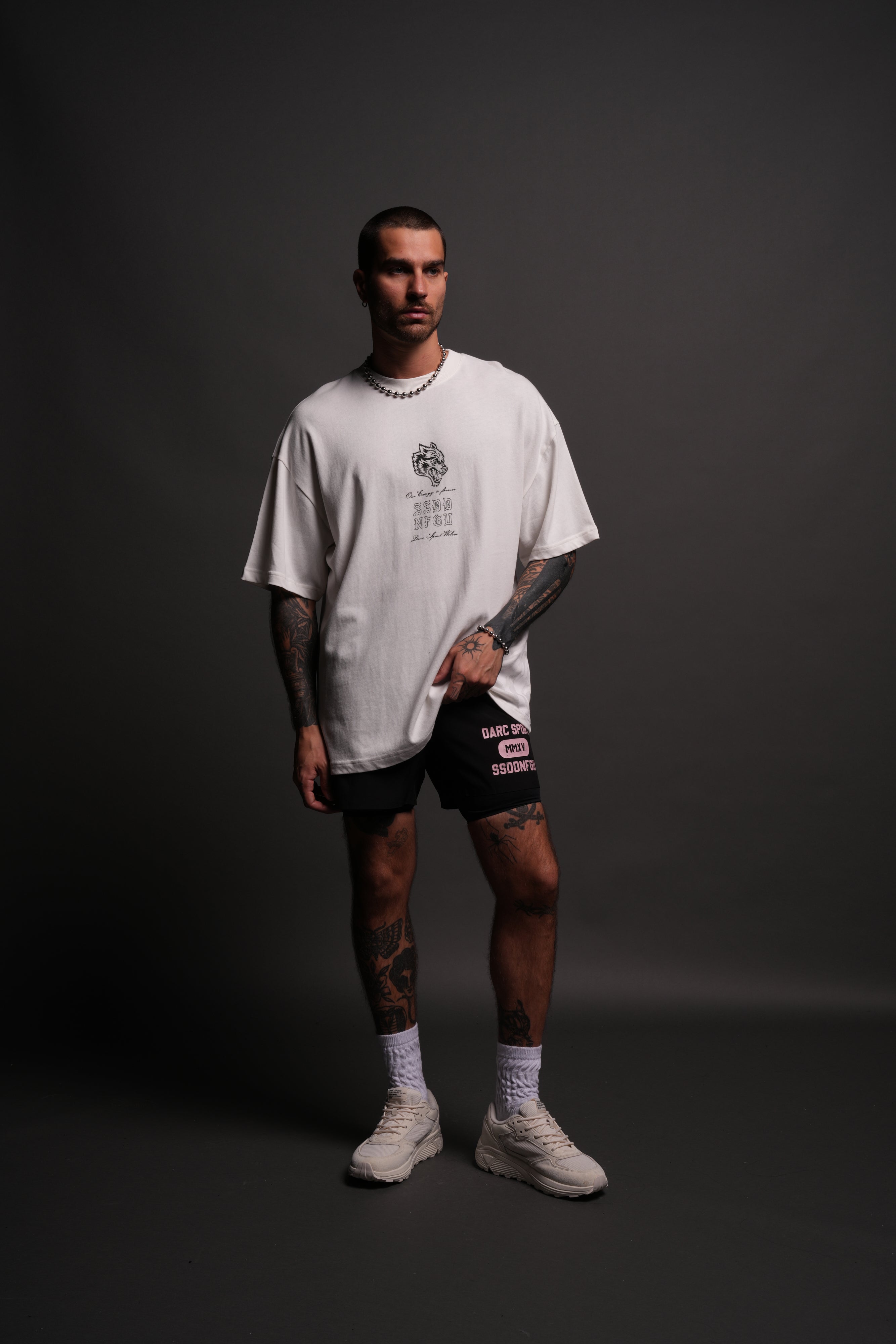 OnlyUs Forever "Premium" Oversized Tee in Cream