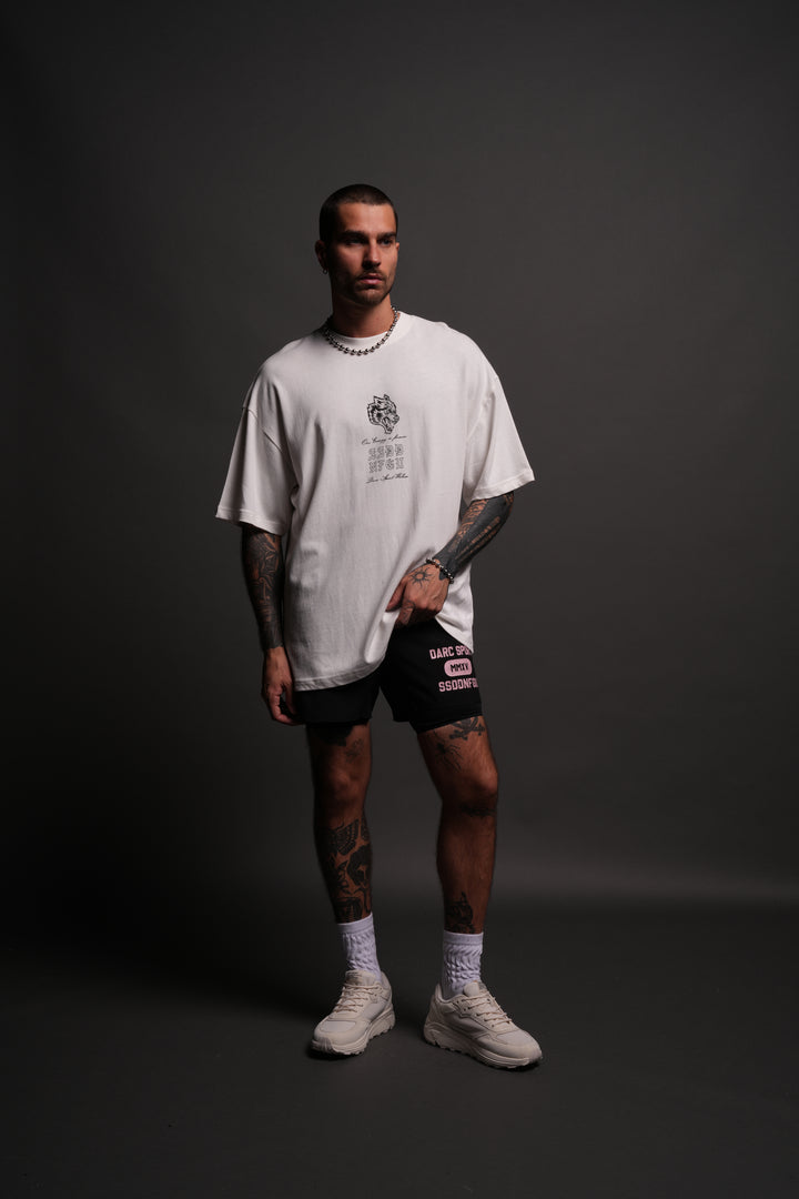 OnlyUs Forever "Premium" Oversized Tee in Cream