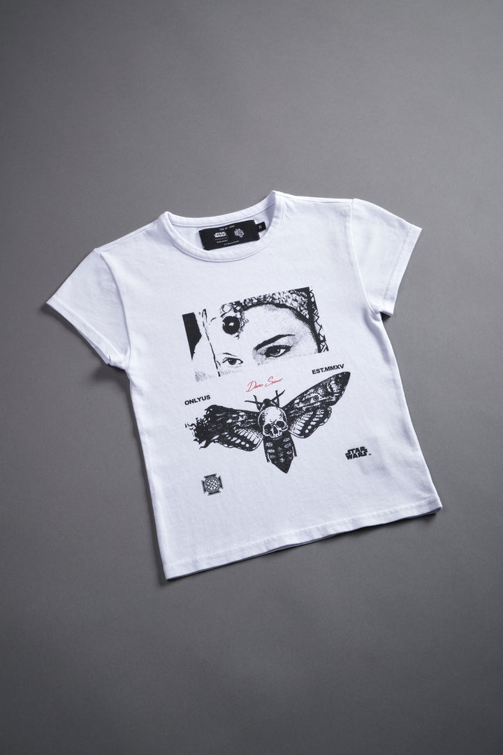 Queen's Shadow "Baby" Tee in White