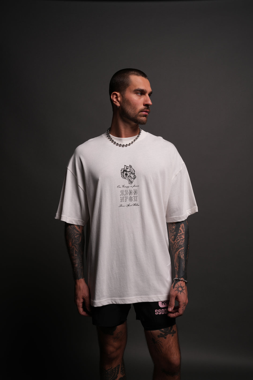 OnlyUs Forever "Premium" Oversized Tee in Cream