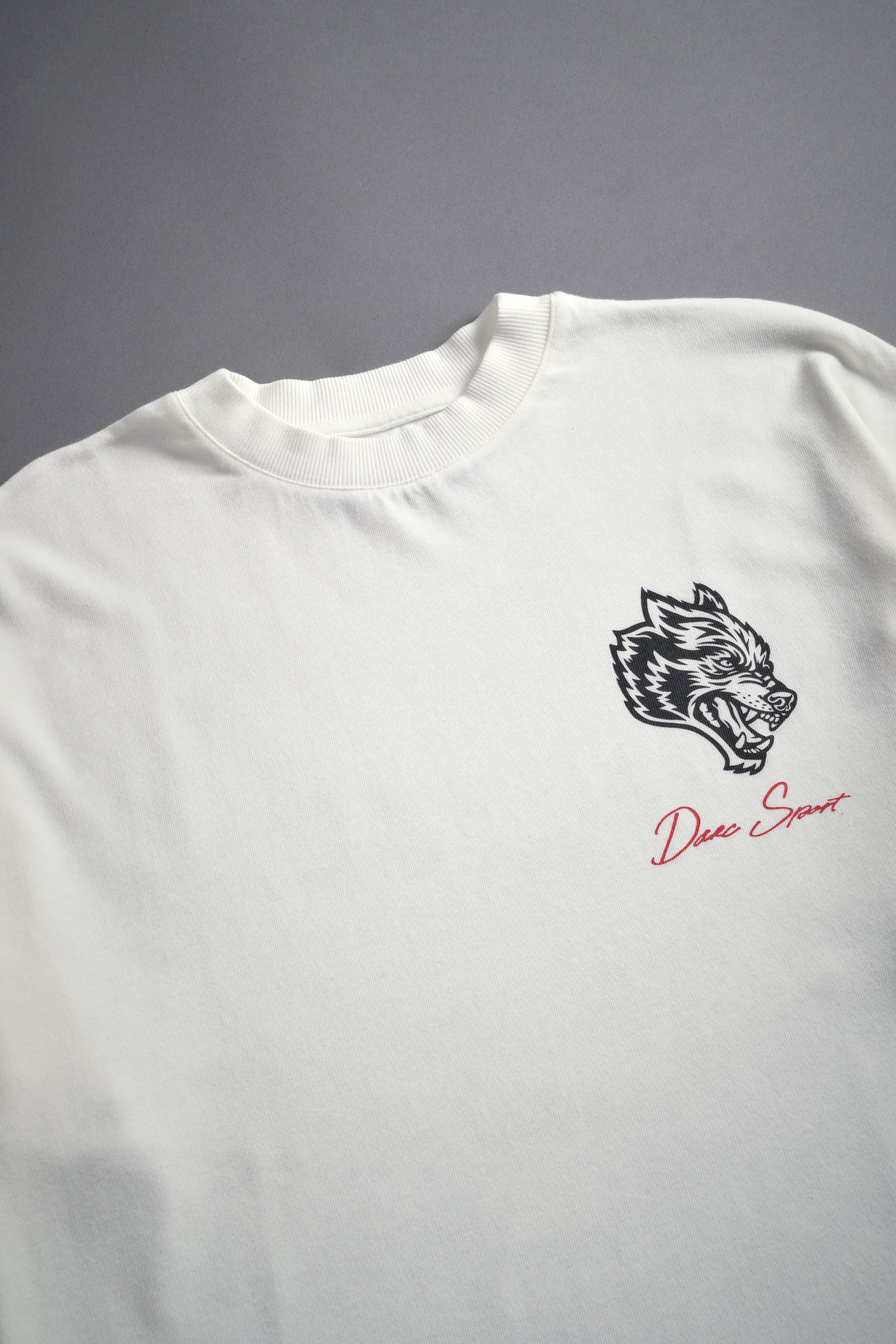 Queen's Shadow "Pump Cover" Tee in Cream