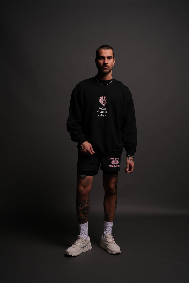 Desert Howl London Crewneck in Black