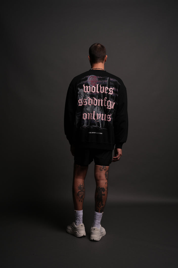 Desert Howl London Crewneck in Black