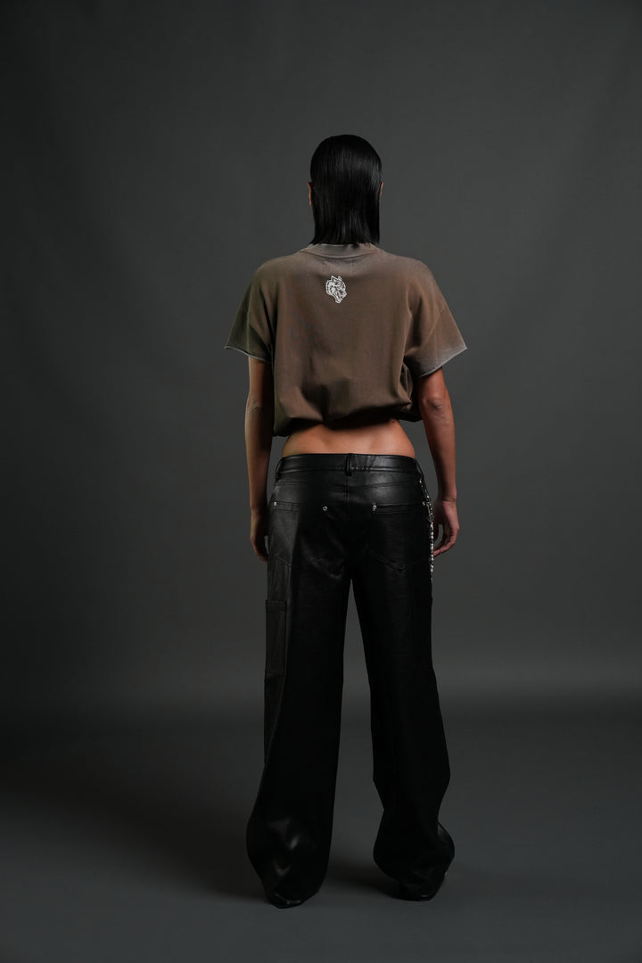 Hell is Real "Premium" Cap Sleeve Tee in Desert Dust