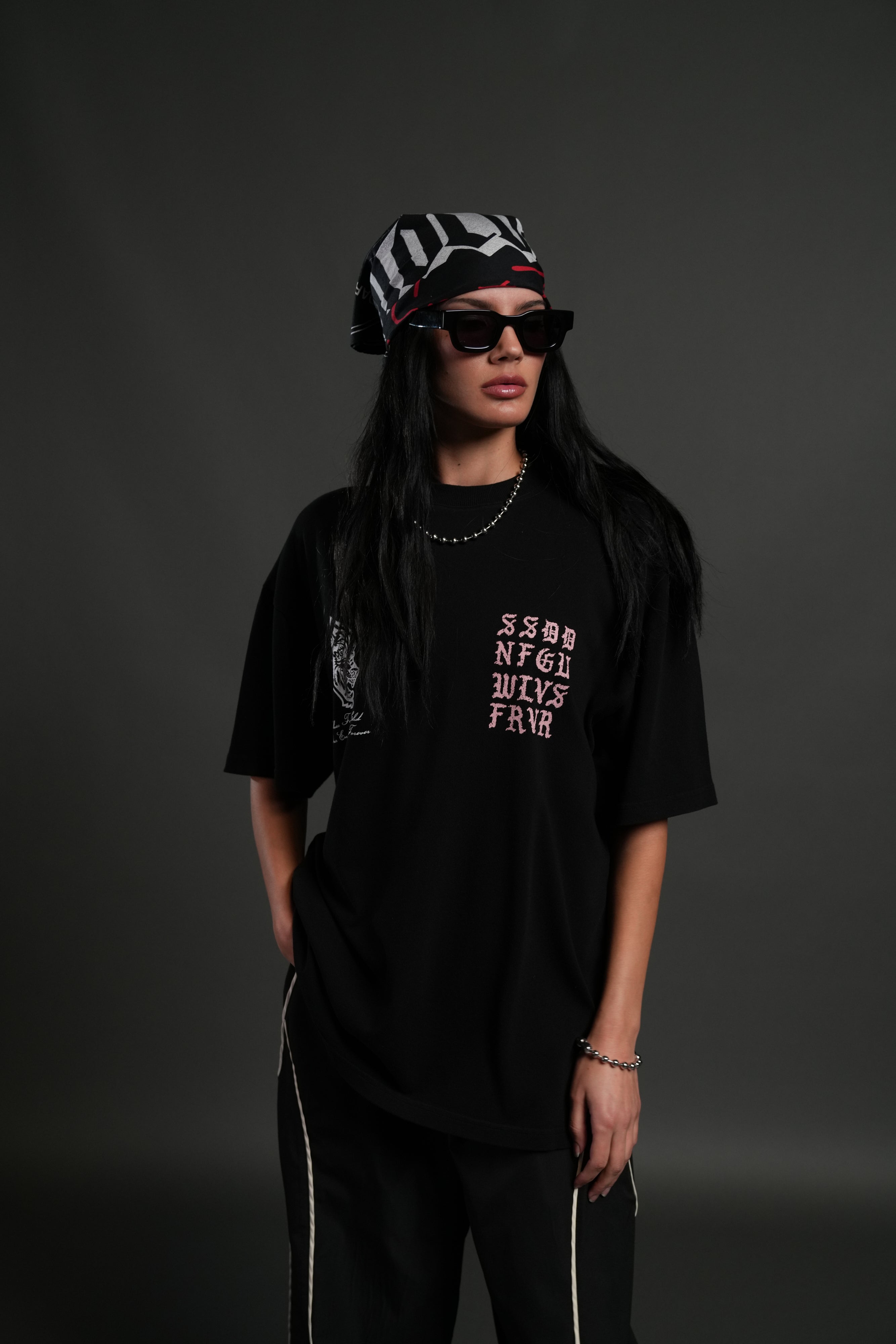 Stone Code "Pump Cover" Tee in Black