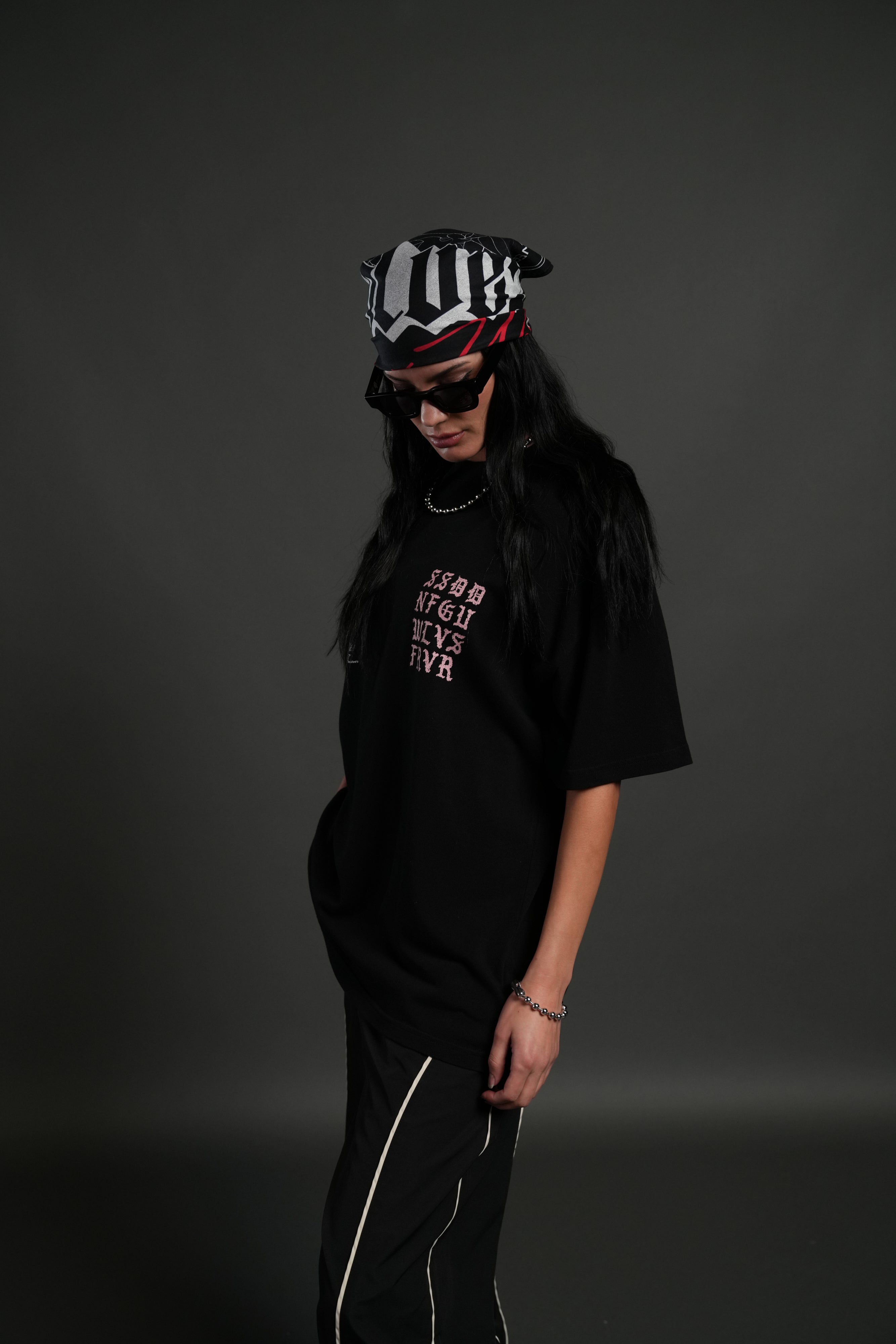 Stone Code "Pump Cover" Tee in Black