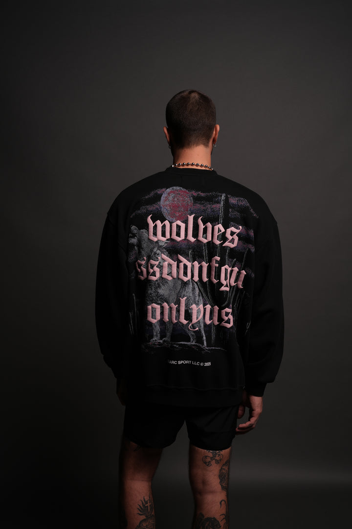Desert Howl London Crewneck in Black