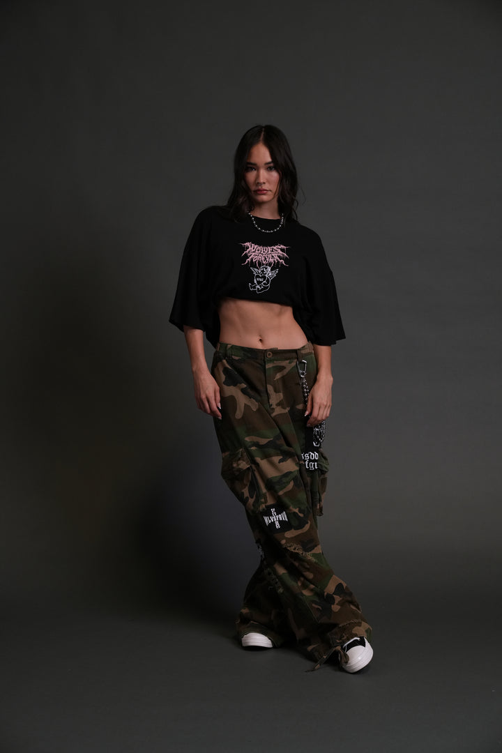 Cherub Core "Premium" Oversized Tee in Black