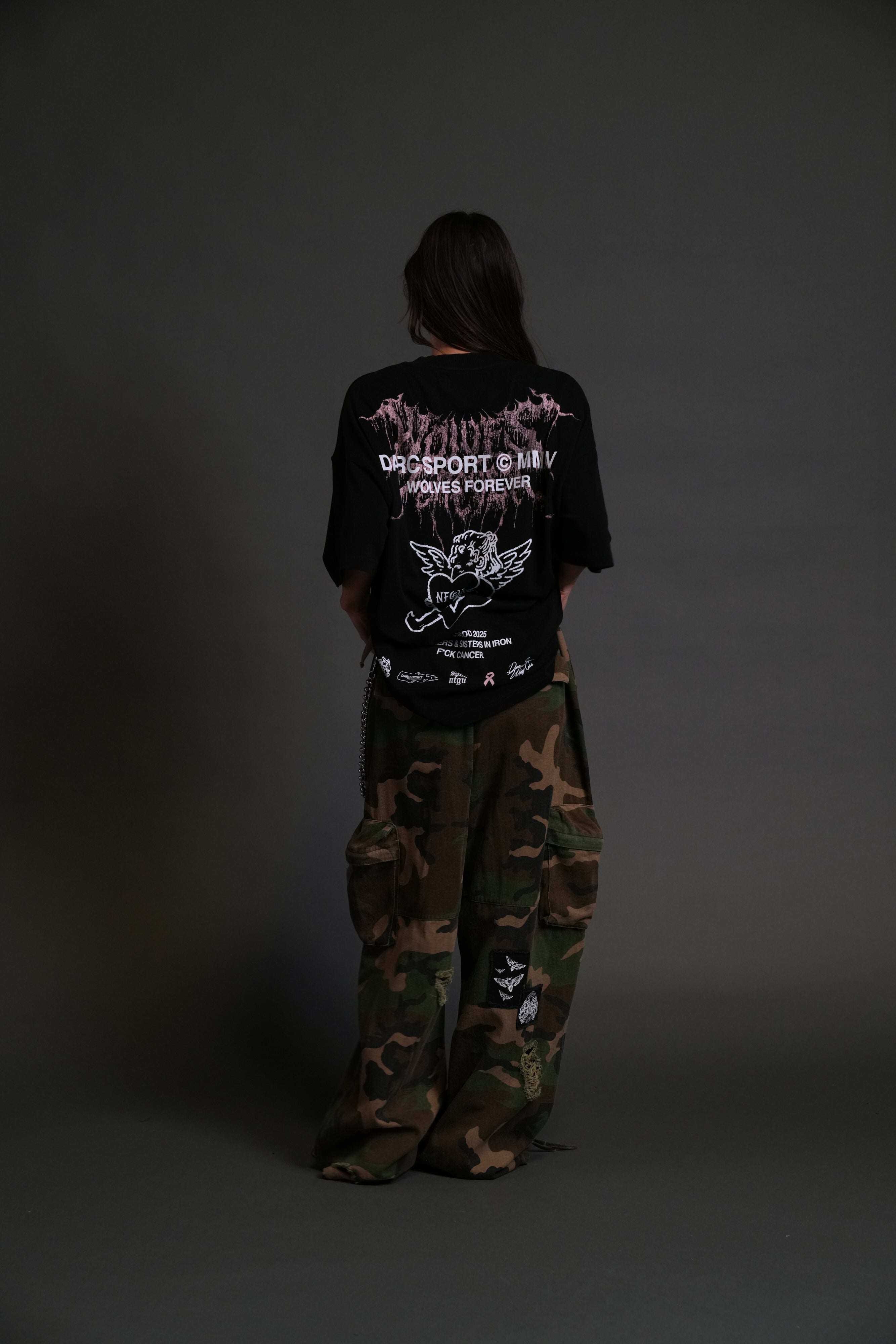 Cherub Core "Premium" Oversized Tee in Black