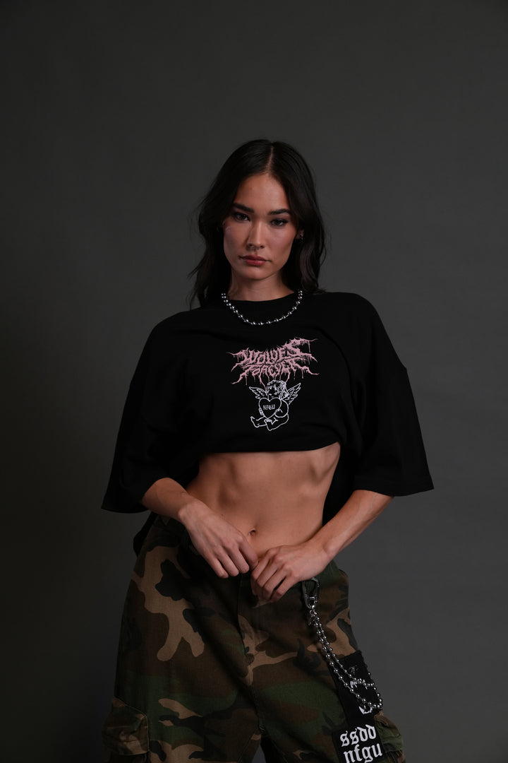 Cherub Core "Premium" Oversized Tee in Black