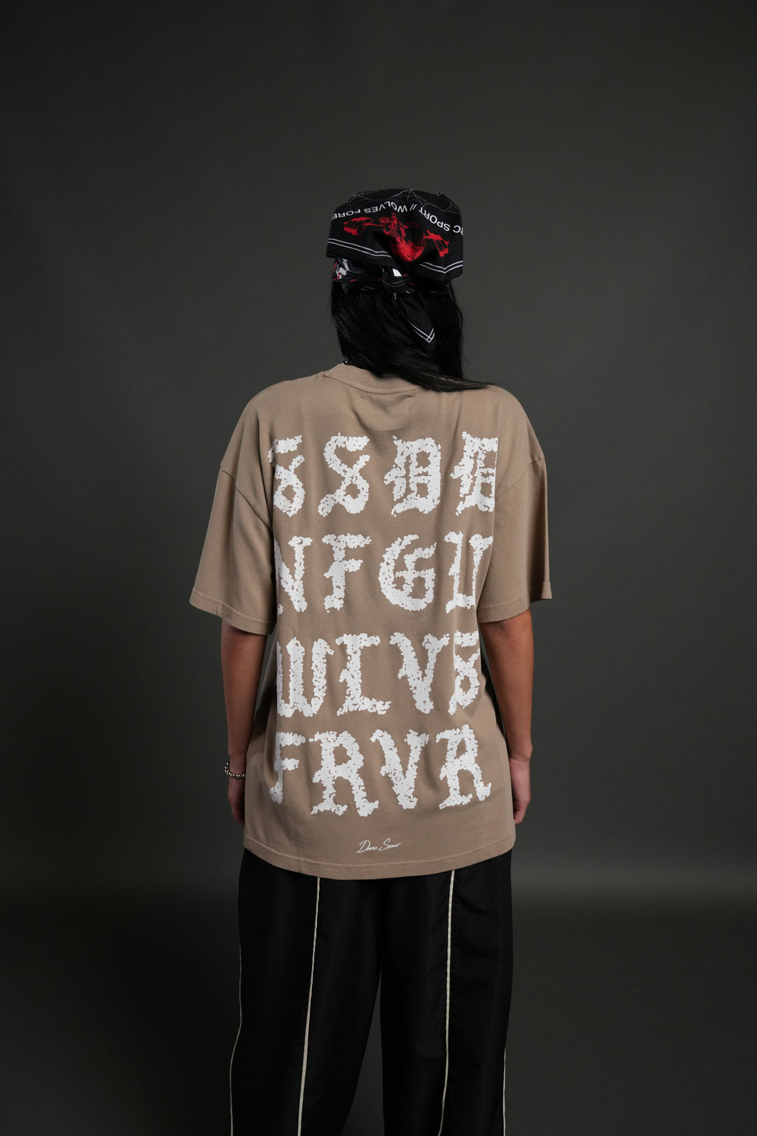 Stone Code "Pump Cover" Tee in Taupe