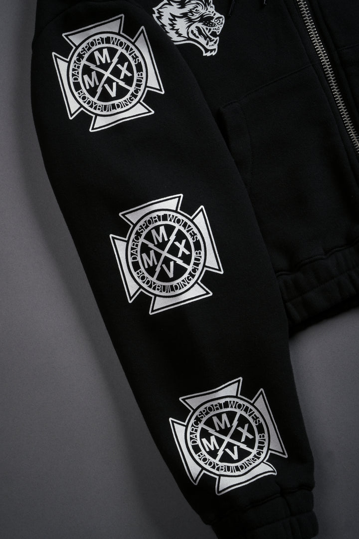 The Power Of The Dark Side Padme "Chambers" (Cropped) Zip Hoodie in Black