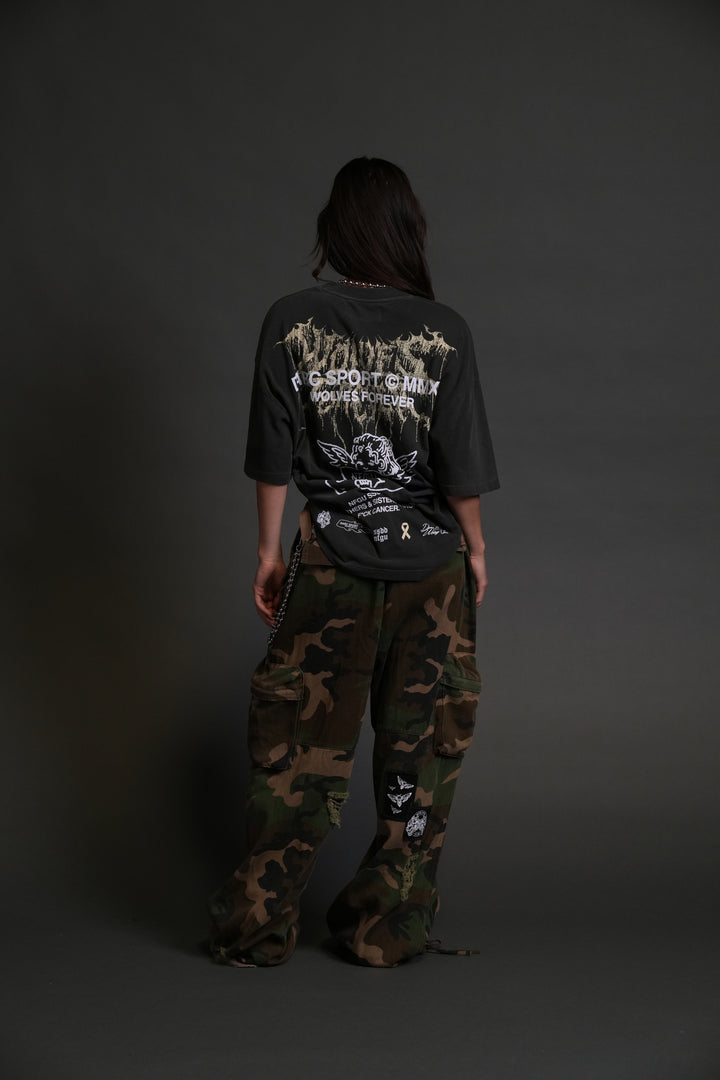 Cherub Core "Premium" Oversized Tee in Wolf Gray