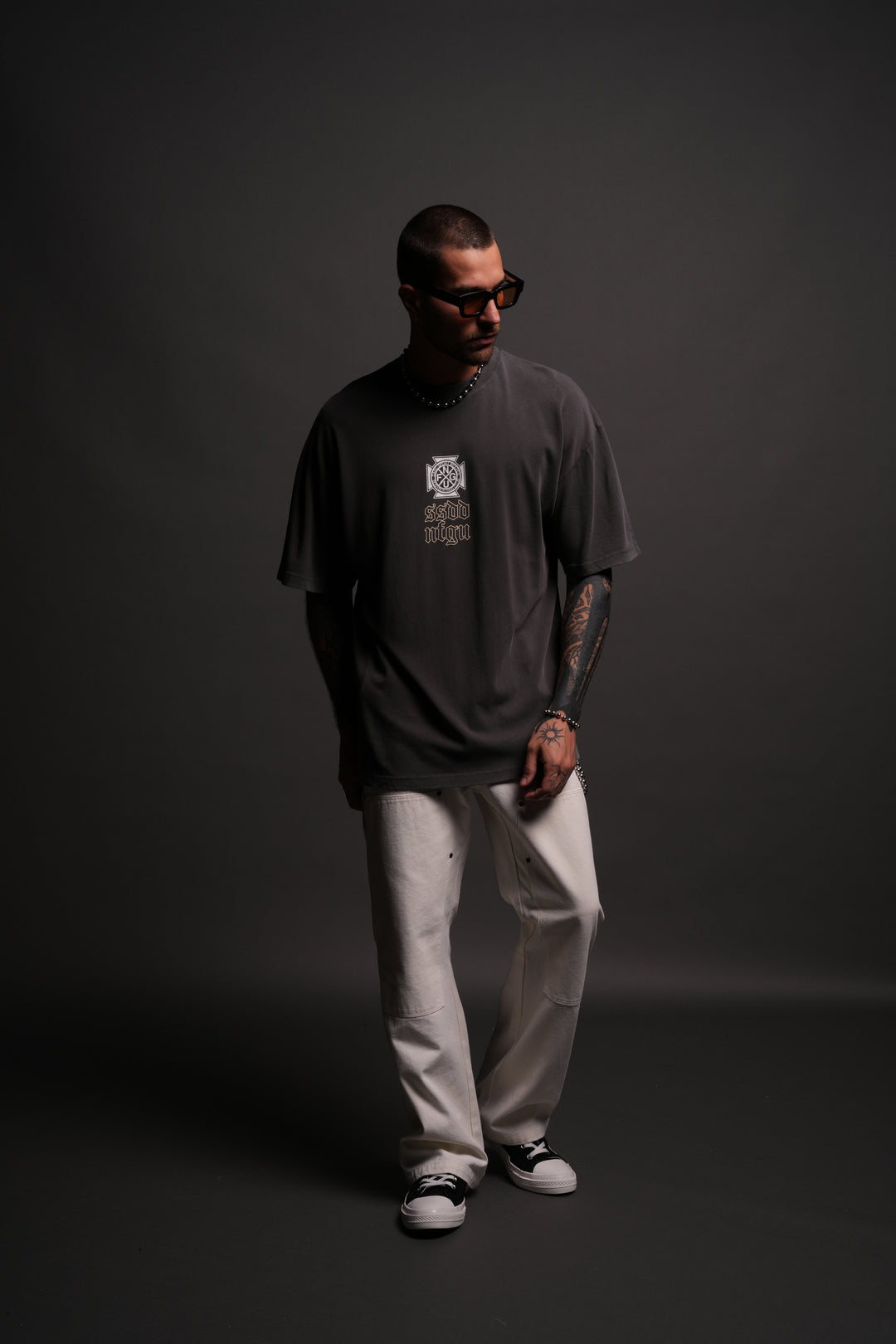 Resilient "Premium" Oversized Tee in Wolf Gray