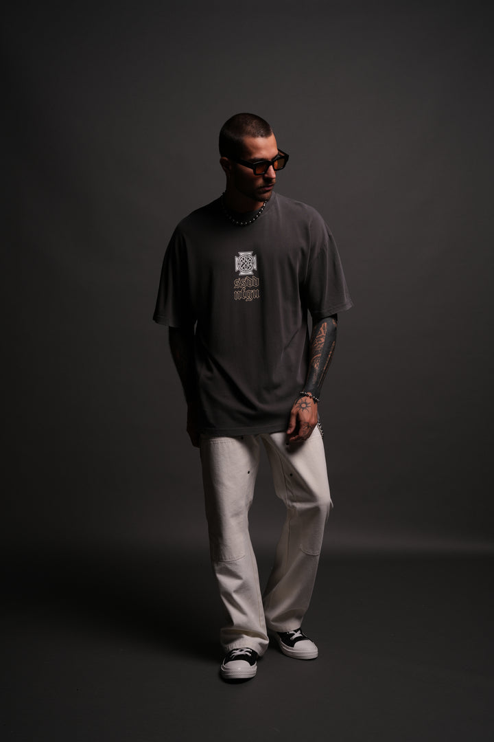 Resilient "Premium" Oversized Tee in Wolf Gray