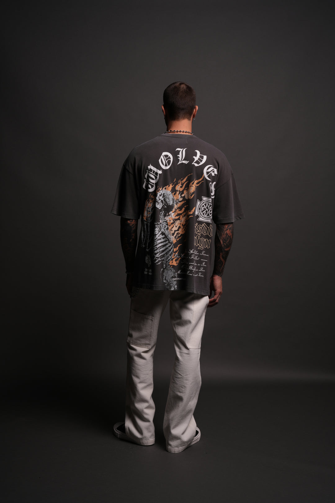 Resilient "Premium" Oversized Tee in Wolf Gray