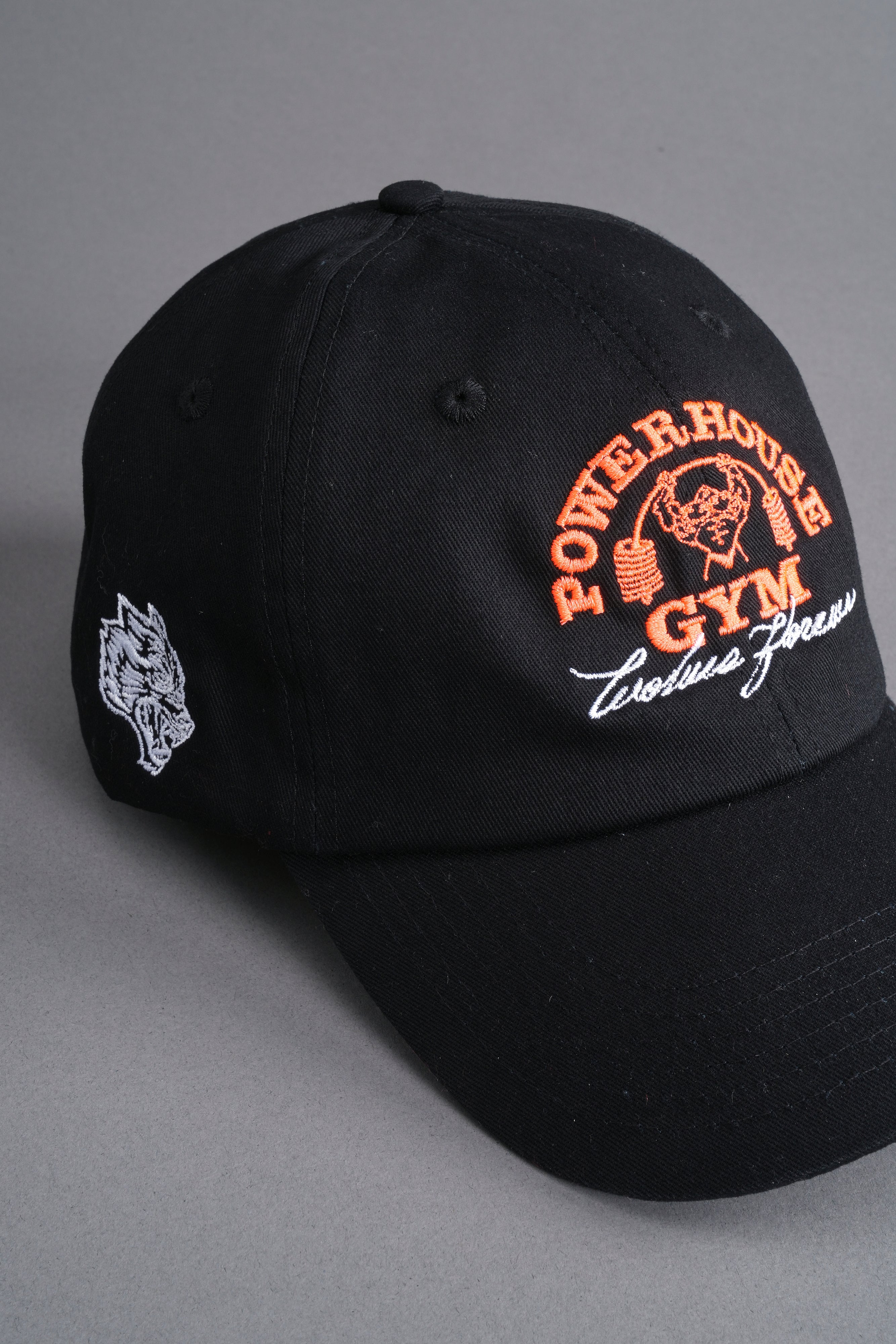 Powerhouse Of The Wolves Forever Dad Hat V2 in Black