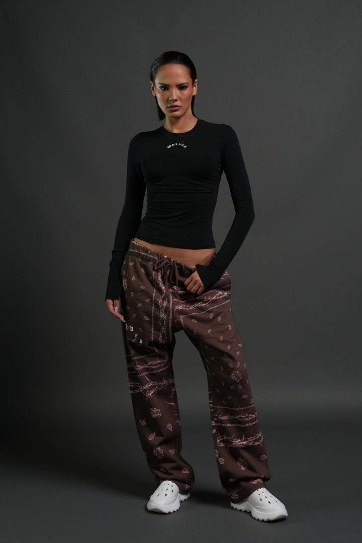 Wolves Pyramid Bigelow Sweat Pants in Desert Dust Thorn Paisley