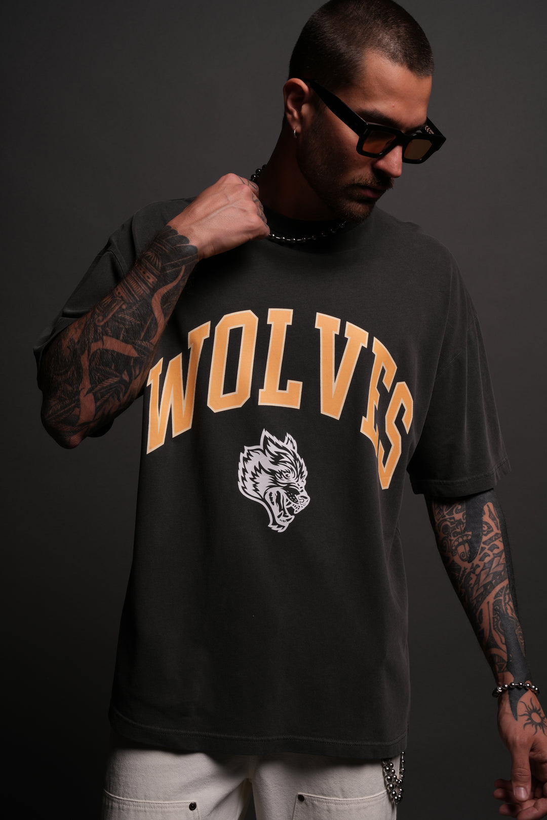 Loyalty "Premium" Unisex Tee in Wolf Gray/Orange