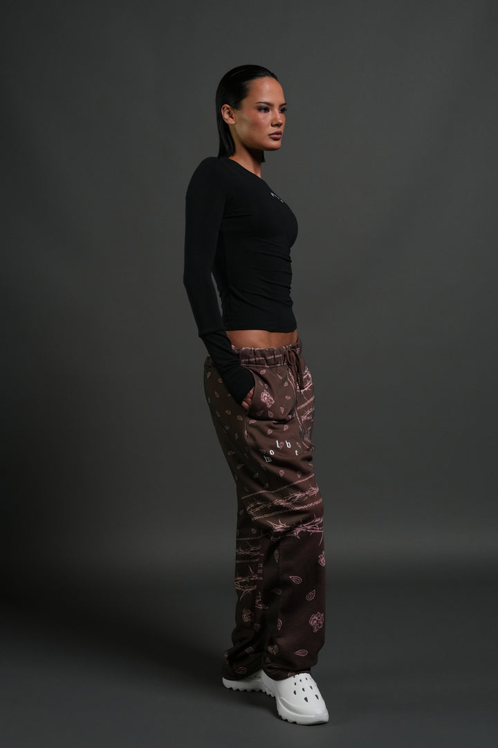 Wolves Pyramid Bigelow Sweat Pants in Desert Dust Thorn Paisley