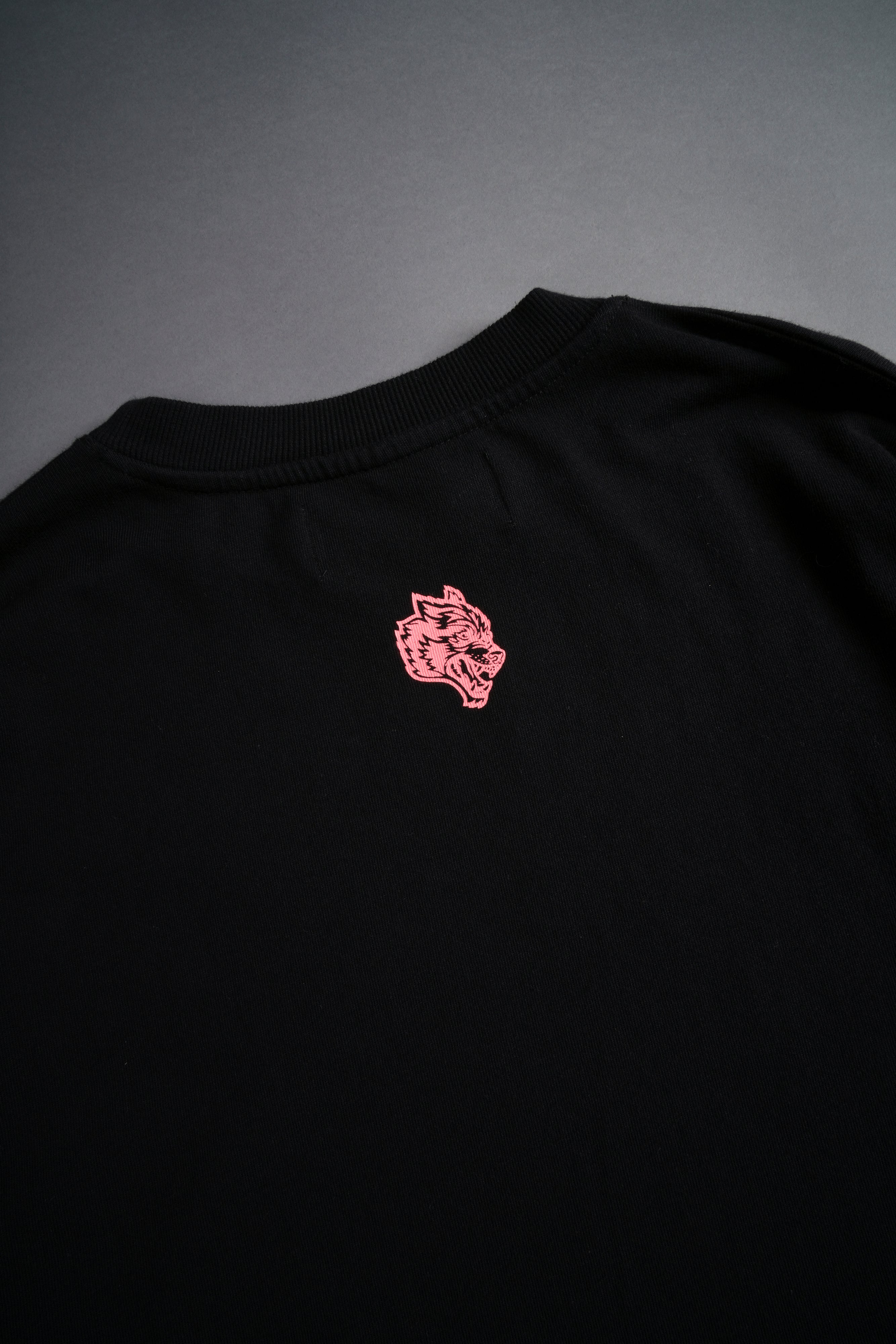 Powerhouse Of The Wolves V2"Premium" Oversized Tee in Black/Neon Pink