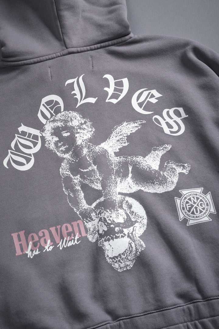 Guardian Cherub "Chambers" (Cropped) Zip Hoodie in Dove Gray