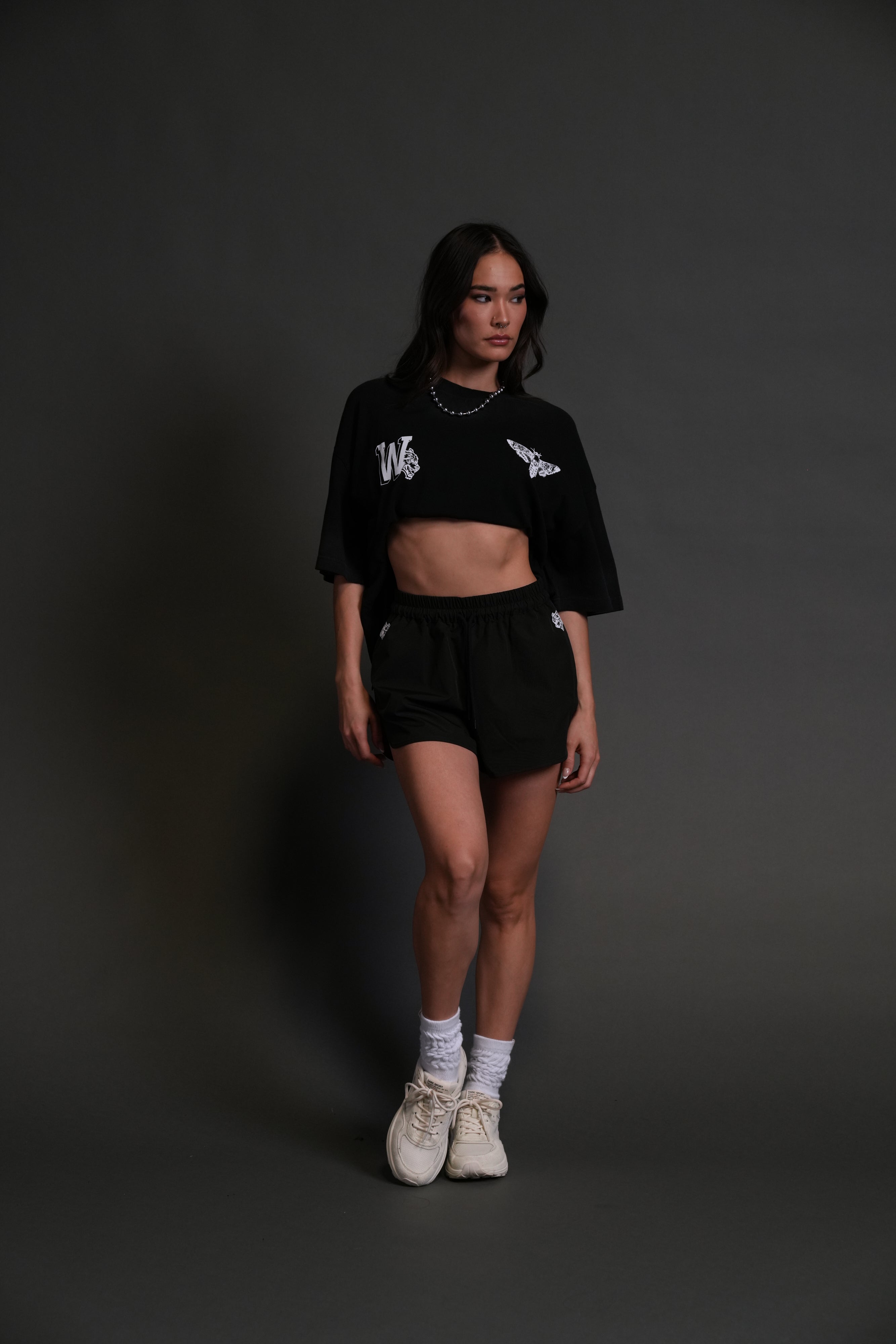 Fight Cancer 2025 "Premium" Oversized Tee in Black Drift Wash