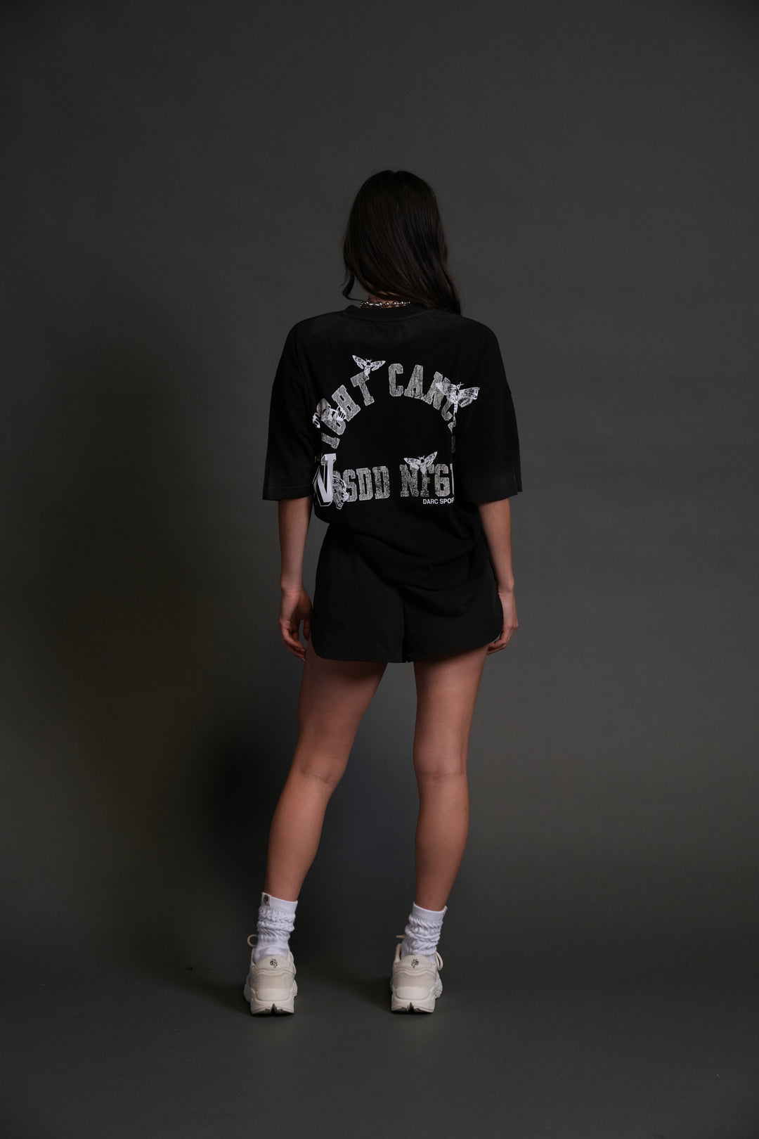 Fight Cancer 2025 "Premium" Oversized Tee in Black Drift Wash