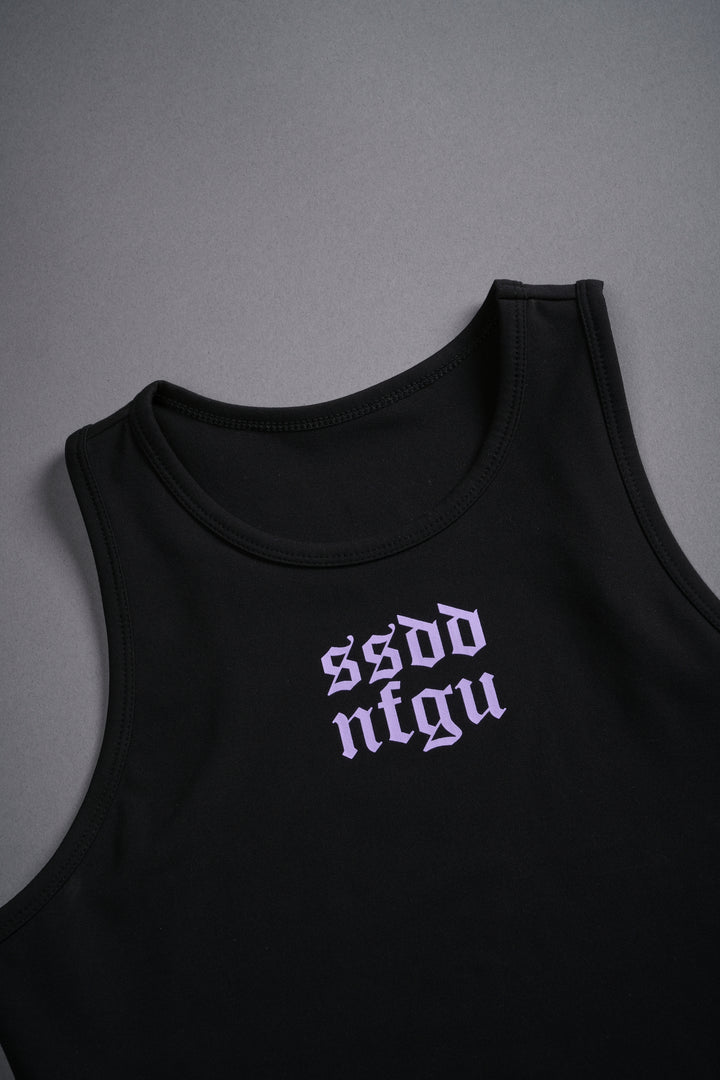 SSDDNFGU "Energy" Racerback Tank in Black