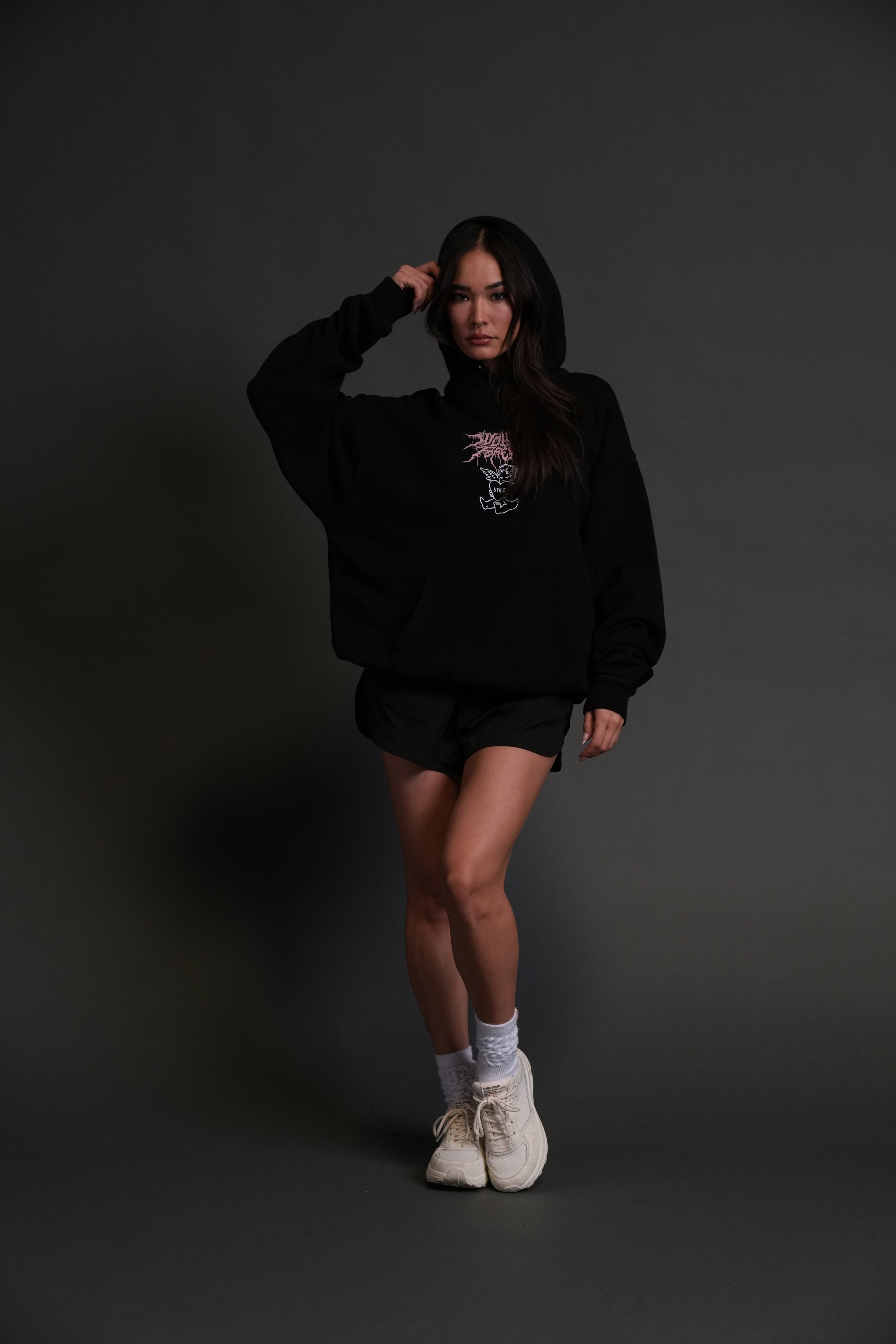 Cherub Core "Pierce" Hoodie in Black
