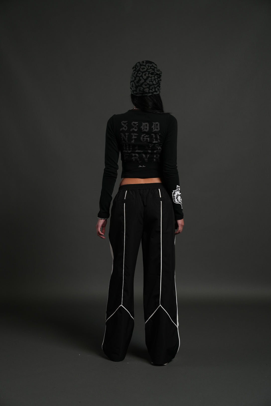 Stone Code L/S "Baby" Tee in Black