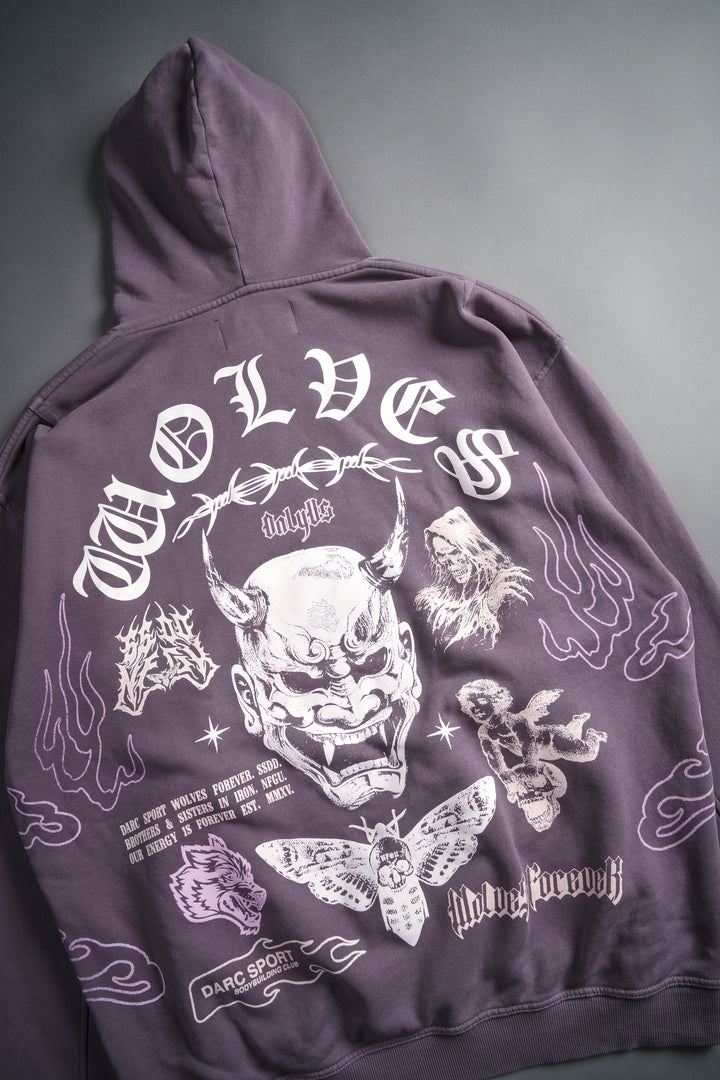 Live Or Die "Cornell" Hoodie in Plum