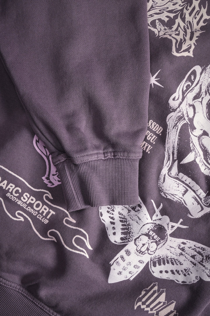 Live Or Die "Cornell" Hoodie in Plum