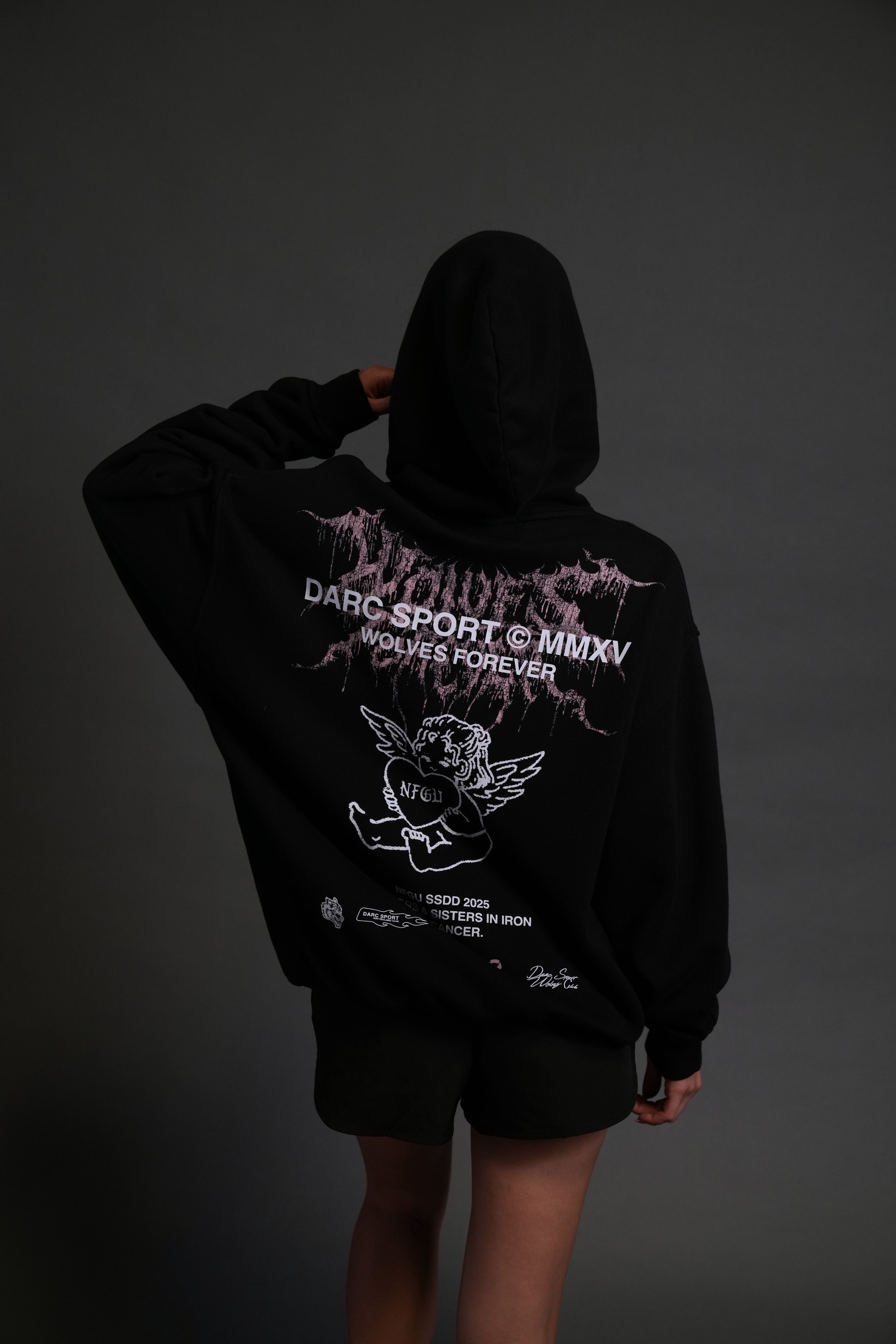 Cherub Core "Pierce" Hoodie in Black