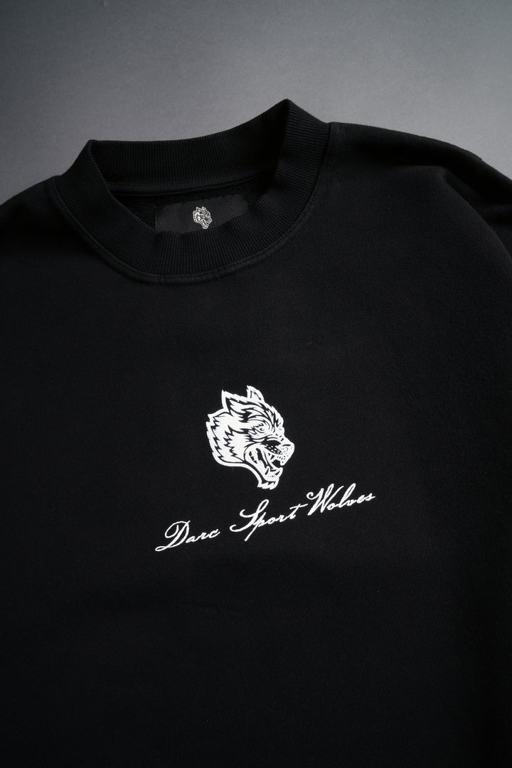 Three Heads Cornell Crewneck in Black