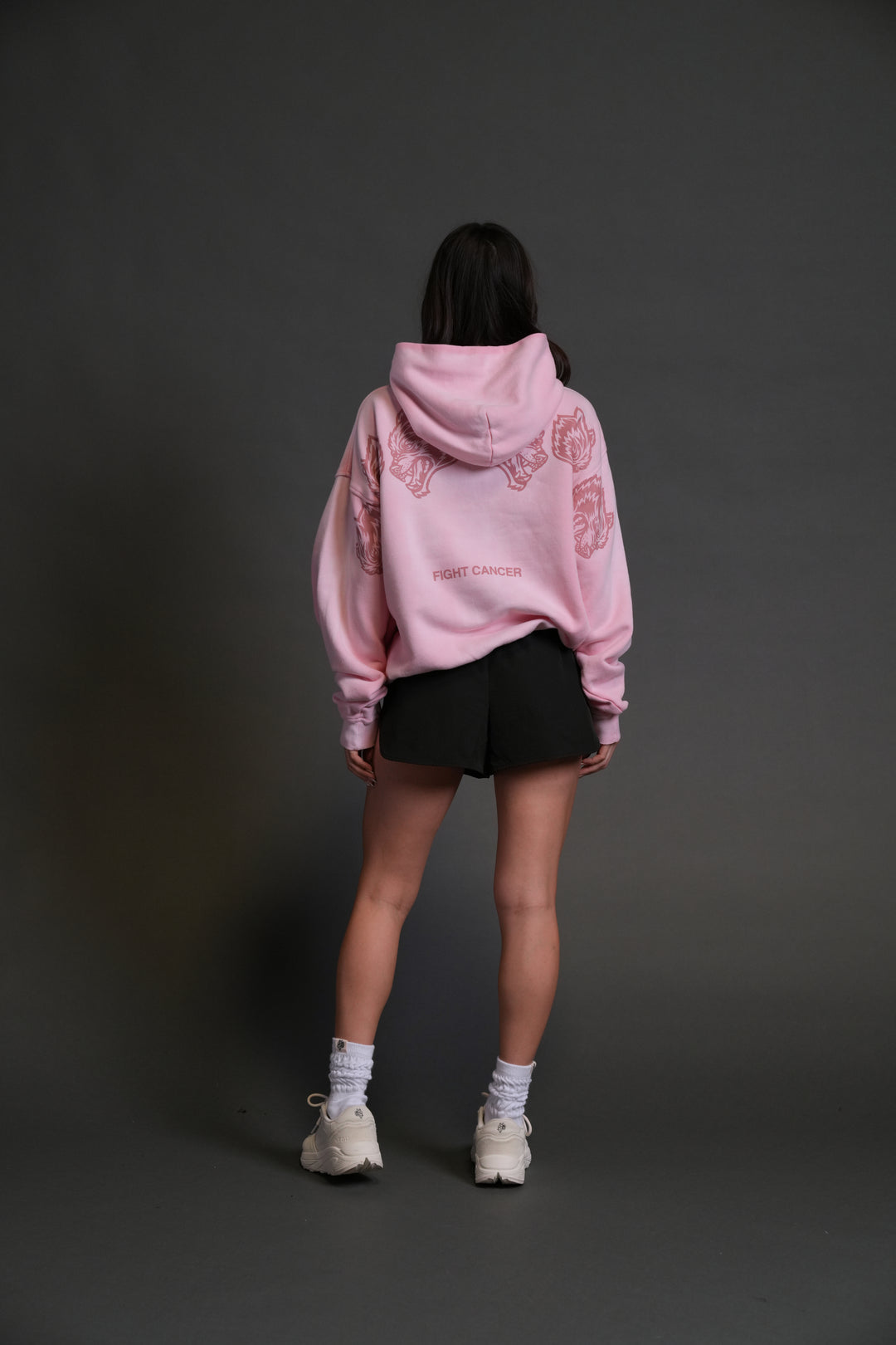 Wolves Have Your Back Unisex "Bishop" Hoodie in Cherry Blossom Halo Wash
