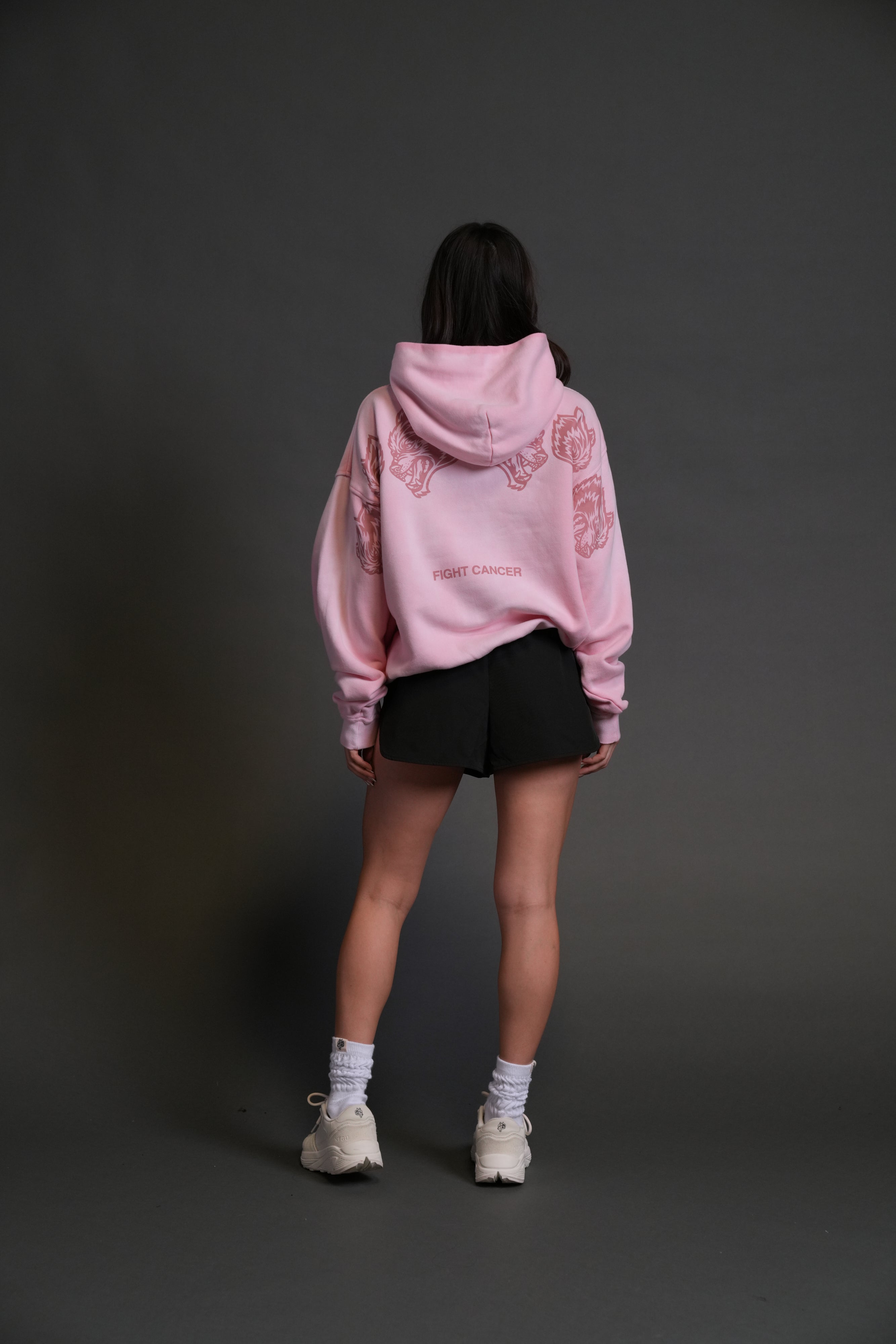 Wolves Have Your Back Unisex "Bishop" Hoodie in Cherry Blossom Halo Wash
