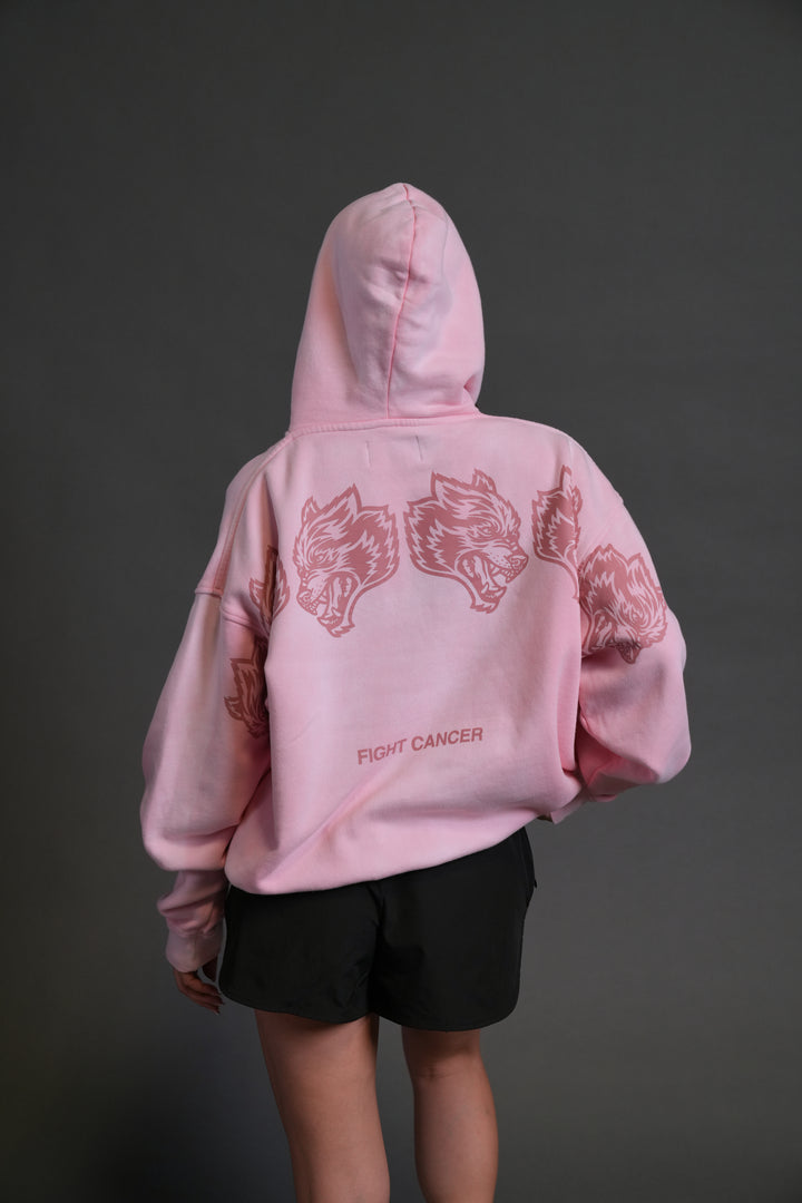 Wolves Have Your Back Unisex "Bishop" Hoodie in Cherry Blossom Halo Wash