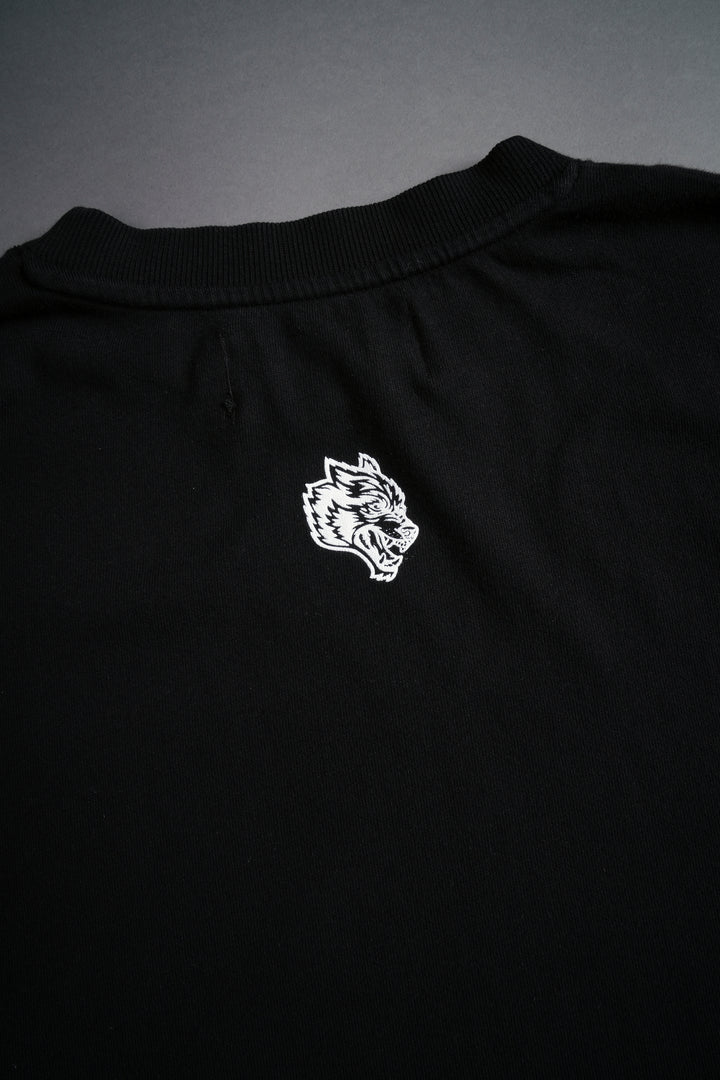 Three Heads Premium Raw Hem "Box Cut" Tee in Black