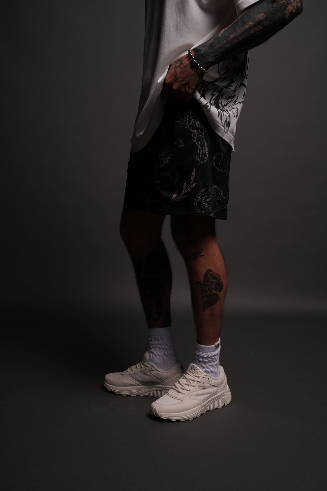 Just Look Up Mesh Shorts in Black