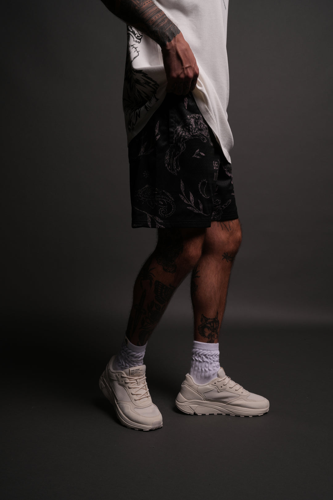 Just Look Up Mesh Shorts in Black