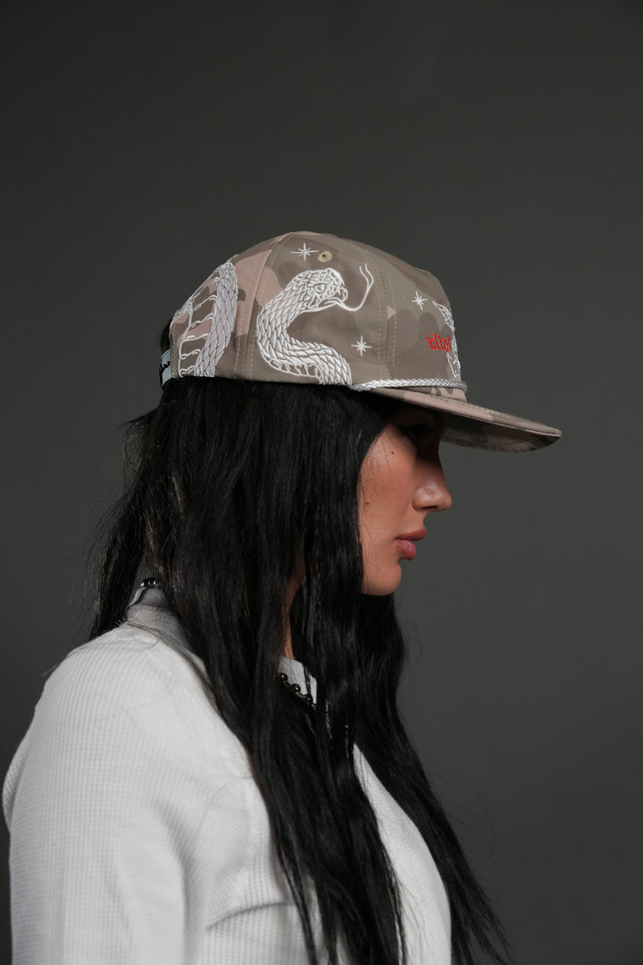 Oni Wolves Paradise Hat in Lush Vintage Woodland Camo