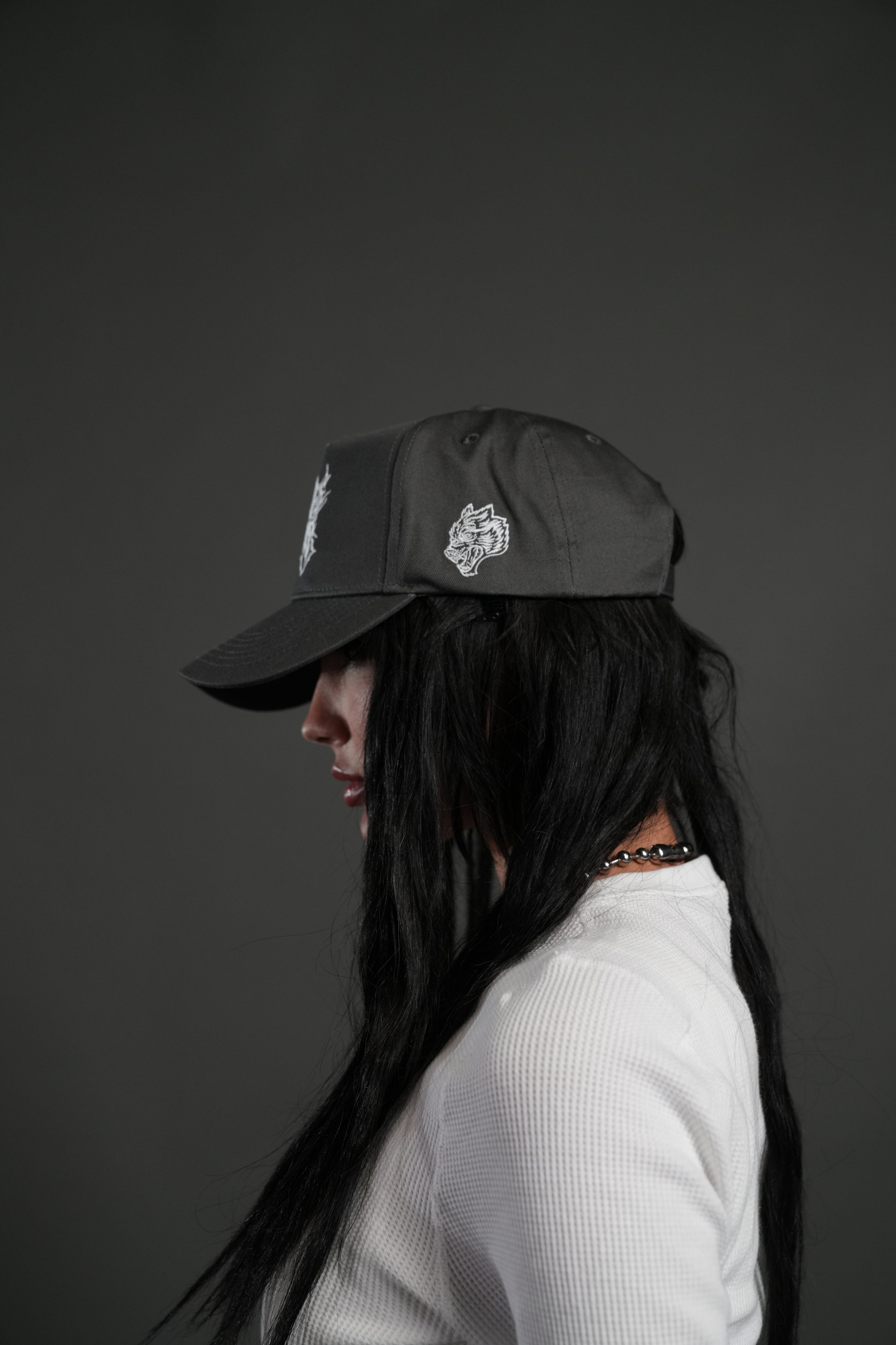 Sheer Loyalty 5 Panel Hat in Wolf Gray