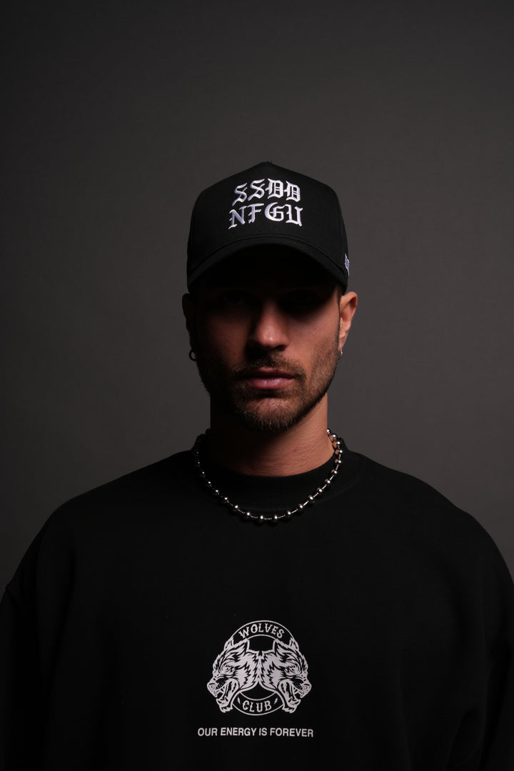 SSDD 5 Panel Hat in Black