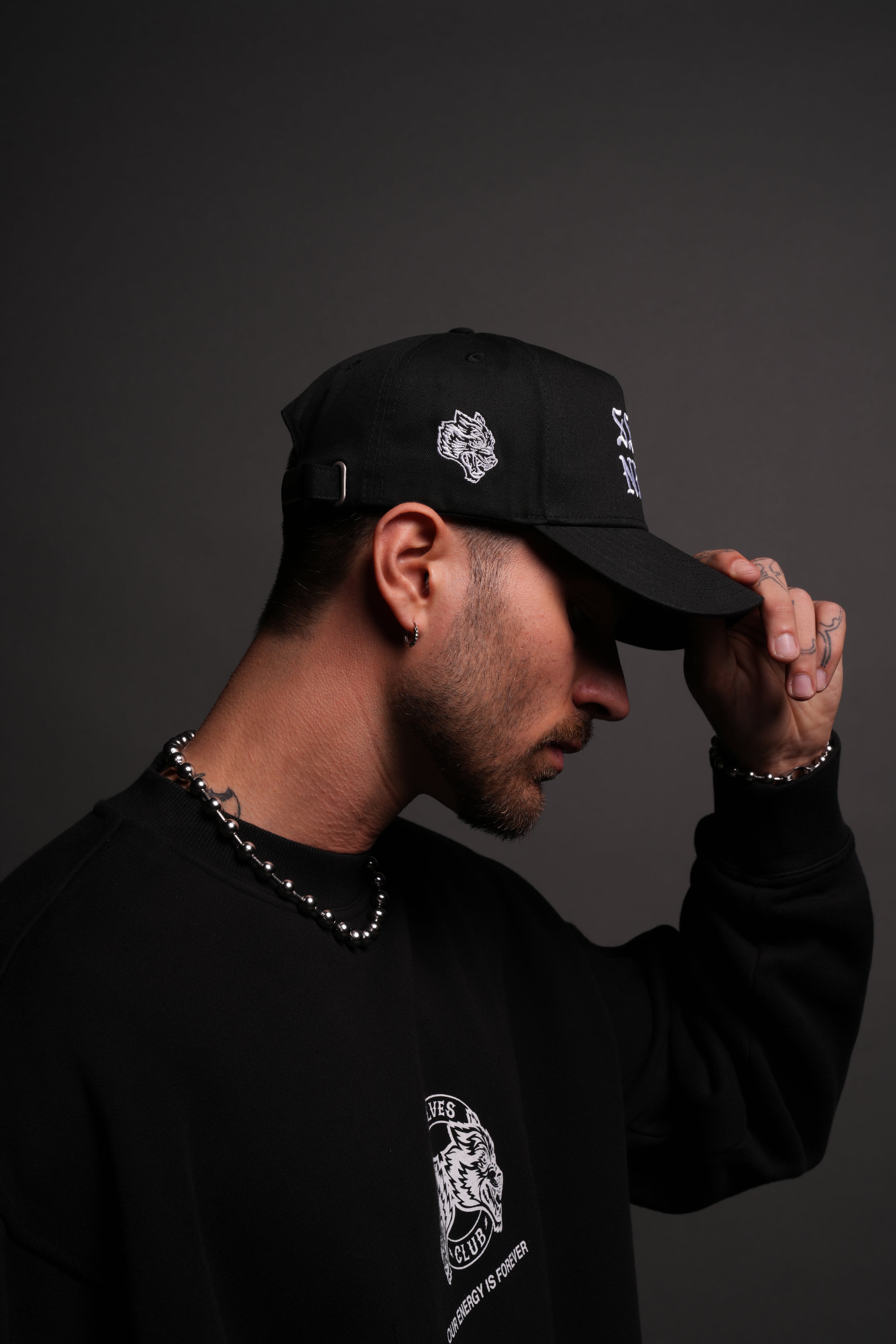 SSDD 5 Panel Hat in Black