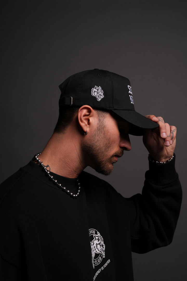 SSDD 5 Panel Hat in Black