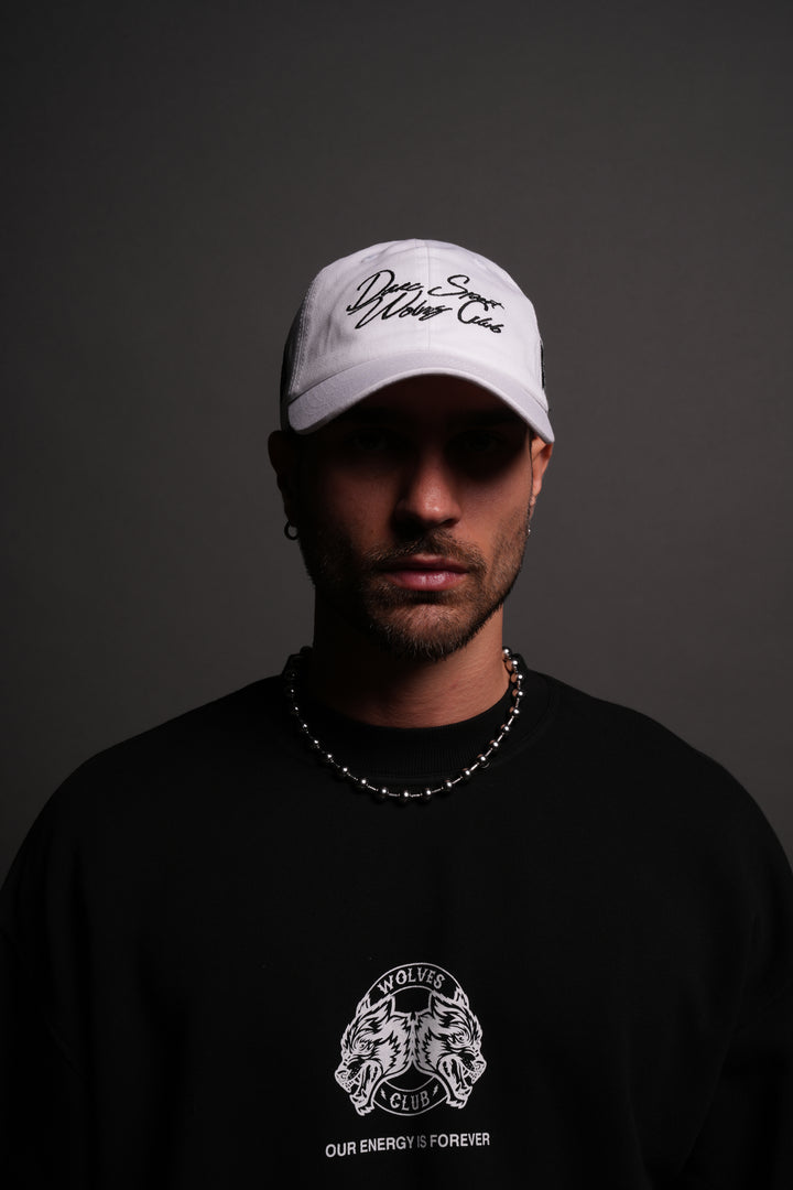 Written in Strength Dad Hat V2 in White