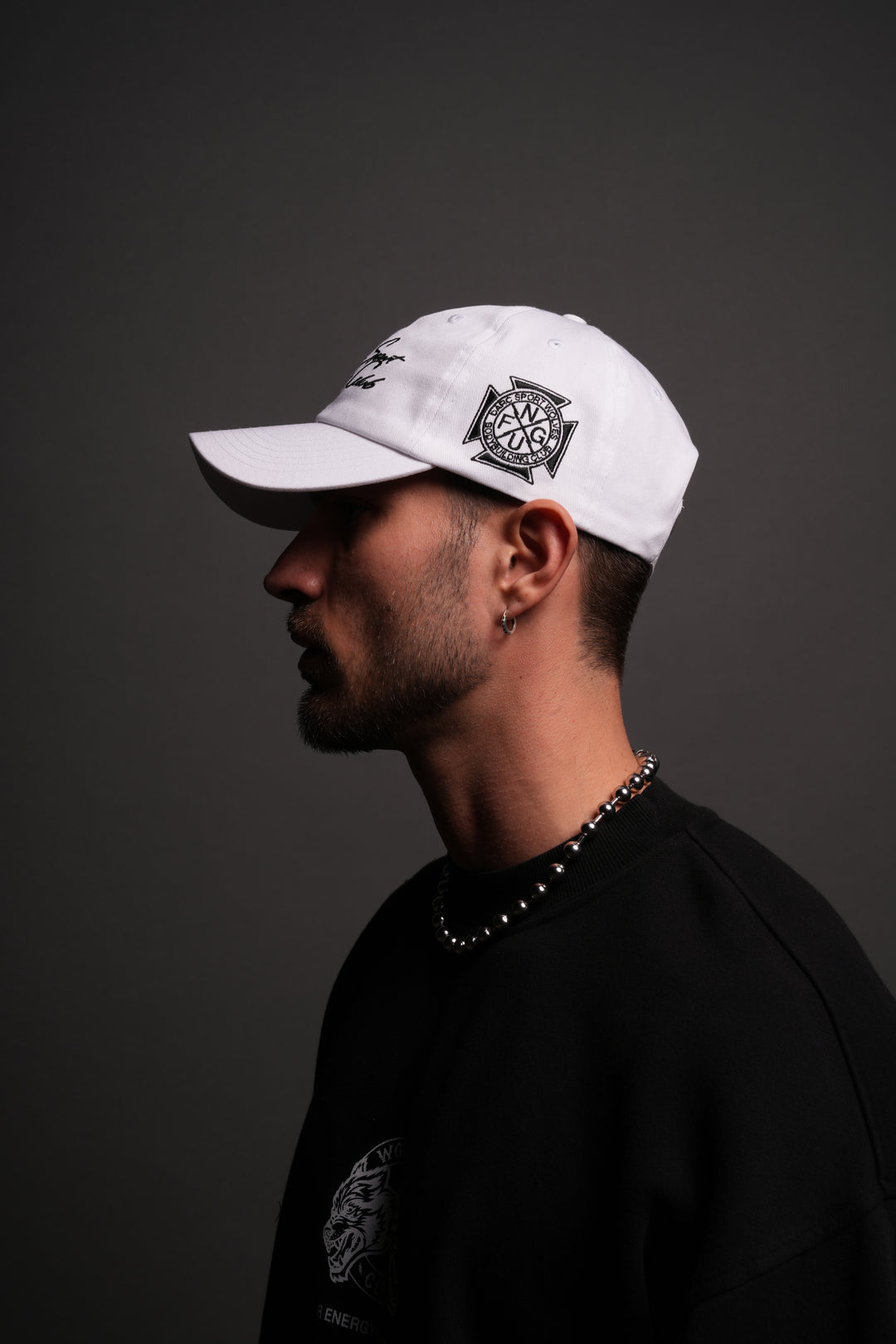 Written in Strength Dad Hat V2 in White